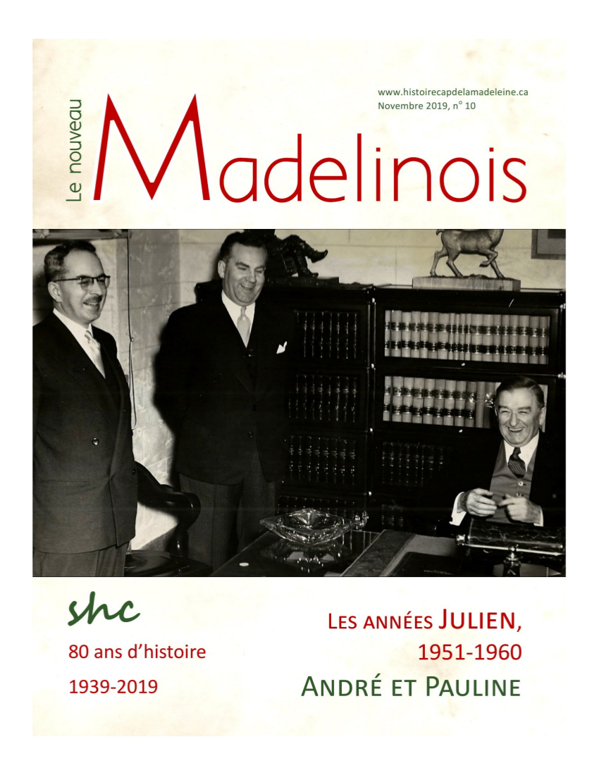 La revue de la SHC : Le Nouveau Madelinois